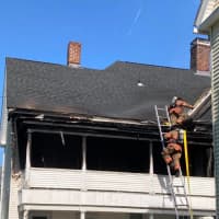 <p>An Allyn Street home suffered extensive damage when a fire broke out in Holyoke.</p>