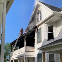 <p>An Allyn Street home suffered extensive damage when a fire broke out in Holyoke.</p>