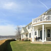 <p>900 Half Moon Bay Drive offers one of the best views of the Hudson.</p>