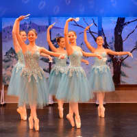 <p>Olivia Belknap, Camilla Sucre, Meghan Wood, Rylee Mirabile and Natalie Caputo in the 2016 production.</p>