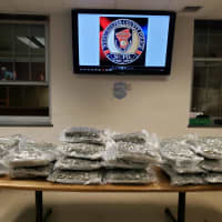 <p>Westchester County Police seized 54 pounds of marijuana during a bust on the Hutchinson River Parkway in New Rochelle.</p>