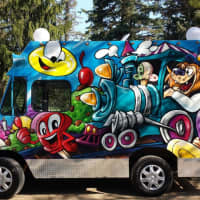 <p>One of Fertucci&#x27;s truck&#x27;s, painted by graffiti artist Yedi Fresh.</p>