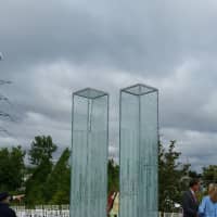 <p>A Sept. 11 memorial sculpture was unveiled in Cos Cobb Park.</p>