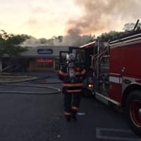 <p>A fire destroyed Nonna&#x27;s Pizzeria in the Town of Poughkeepsie on Wednesday. Arlington and other area fire departments were able to contain the frie from spreading to adjoining businesses at the 44 Plaza mall at 51 Burnett Blvd.</p>