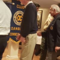 <p>Members of the Danbury Exchange Club honor Eagle Scouts and Girl Scout Gold Award recipients.</p>