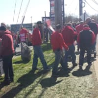 <p>After going on strike Wednesday, these Verizon workers picketed a Verizon store on Boston Post Road (Route 1) in Port Chester.</p>