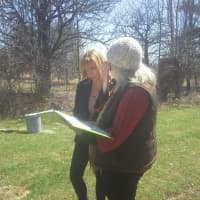 <p>Kerry Potter, left with Jennifer Johnson, Greensprings Cemetery’s Burial Coordinator.</p>