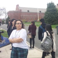 <p>Staff and students awaited the &quot;all clear&quot; signal Friday morning outside Port Chester High School, which was evacuated before 8 a.m. due to a suspected carbon monoxide leak.</p>