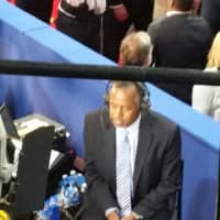 <p>Dr. Ben Carson is in the crowd.</p>