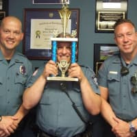 <p>The 2016 Fitness Challenge winners are, from left, Kevin Peirsel, Bob Grabowski and Sgt. Ron Frost.</p>