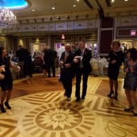 <p>Saddle Brook Police Chief Robert Kugler (right), joined the dancers.</p>