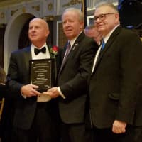 <p>Kasper received a plaque from the Bergen County Sheriff&#x27;s Association.</p>