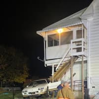 Mom, 3 Kids Rescued After Car Crashes Into Adams County Home (PHOTOS)