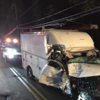 <p>The driver of a box truck was charged with DWI after slamming into a utility pole.</p>