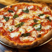 <p>A pie from PIzzeria LaRosa in New Rochelle.</p>