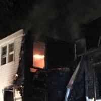 <p>There is extensive damage on the back of the home from the overnight fire.</p>