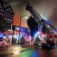<p>Within two hours, the fire had spread to several stores.</p>