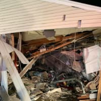 <p>A car slammed into a house in Northampton County over the weekend, prompting an efficient response from several surrounding rescue crews, authorities said.</p>
