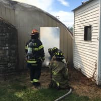 <p>Crews from Greenwood Lake and Chester helped put the fire out.</p>