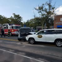 <p>Two people were injured in a crash on Route 59.</p>