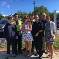 <p>Wilton police officers team up with the Wilton Chamber of Commerce and members of Wilton Social Services and the Wilton Domestic Violence Task Force for the act of kindness.</p>