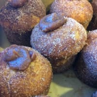 <p>Cinnamon spice jelly muffins from Red Barn Bakery in Irvington.</p>