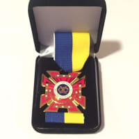 <p>Medal awarded by the exchange club</p>