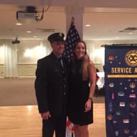 <p>Firefighter Mike Vitolo and his wife Kerri</p>