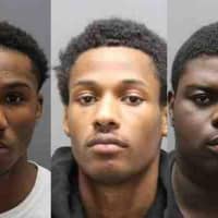 <p>Yonkers residents Christopher Brown, 18, Orlando Ivey, 19 and Travis Lyndon Seivright, 21.</p>