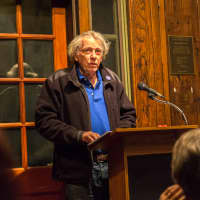 <p>Poet Robin Hirsch. Robin Hirsch and Sarah White, as well as six community poets, read their work at the 10th annual Writers on War &amp; Peace Reading at the Hudson Valley Writers&#x27; Center, 300 Riverside Drive, Sleepy Hollow.</p>