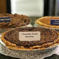 <p>Chocolate pecan Bourbon pie anyone? Some of the Thanksgiving offerings at Michele&#x27;s Pies in Norwalk.</p>