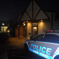 <p>Suffolk County Police at the spa in Huntington.</p>