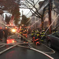 <p>More than 50 people have been displaced in a four-alarm fire.</p>