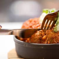 <p>Barra Balls&quot; (fried meatballs served with Sunday sauce, ricotta &amp; Belmont Avenue bread) at the new Barra Italian Kitchen in Shelton.</p>