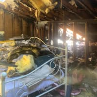 <p>The Drewville Road home in Putnam County suffered extensive damage.</p>