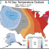 <p>A look at the above-average temperatures expected in the Northeast.</p>