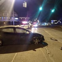 <p>A driver fell asleep while driving home and hit a pole on Route 17.</p>
