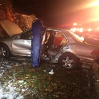 <p>Four were injured in a Taconic State Parkway Crash in Yorktown.</p>