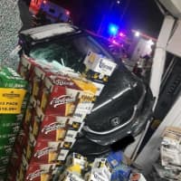 <p>A woman from Yonkers crashed into a Shell Station in Thornwood.</p>
