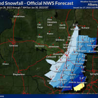 <p>Snowfall projections for upstate New York.</p>