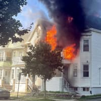 <p>North 11th Street fire in Prospect Park.</p>