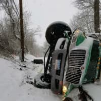 <p>Slippery, icy roads have caused numerous accidents in Fairfield County.</p>
