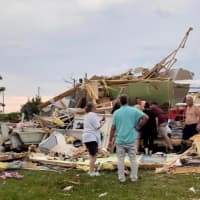 <p>The waterspout left devastating damage to Smith Island in Maryland.</p>
