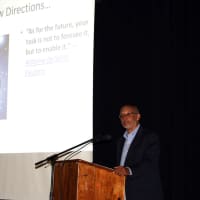 <p>Dr. Alwyn T. Cohall, Professor at Columbia University Medical Center served as the keynote speaker during the recent Science Research Symposium at Lakeland High School.</p>