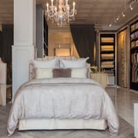 <p>Luxury bedding items are part of a huge inventory at Togas in Greenwich.</p>
