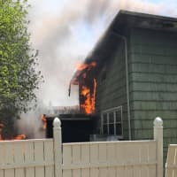 <p>A propane tank explosion caused a fire in Spring Valley.</p>