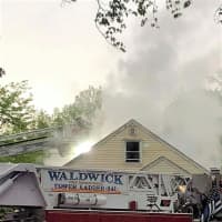 <p>Scene of Van Court fire in Waldwick.</p>
