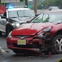 <p>A woman lost control of her 2-door Honda sedan Sunday morning on Route 17 in Paramus.</p>