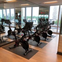 <p>Spinning anyone? State of the art Peloton bikes at The Modern</p>