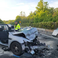 <p>Both vehicles were destroyed in the crash.</p>